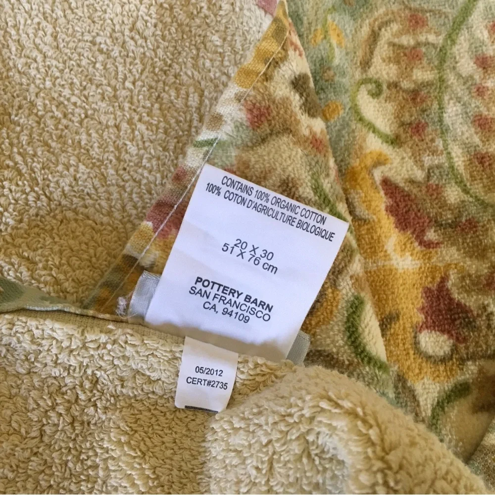 Pottery Barn organic cotton hand towel